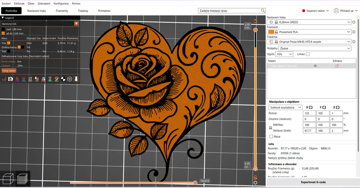 Khuôn In 3D Trái Tim Hoa Hồng Rose Hearts - Image 18