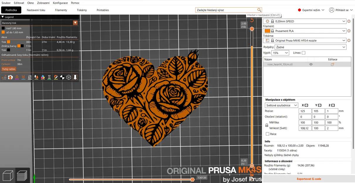 Khuôn In 3D Trái Tim Hoa Hồng Rose Hearts - Image 19