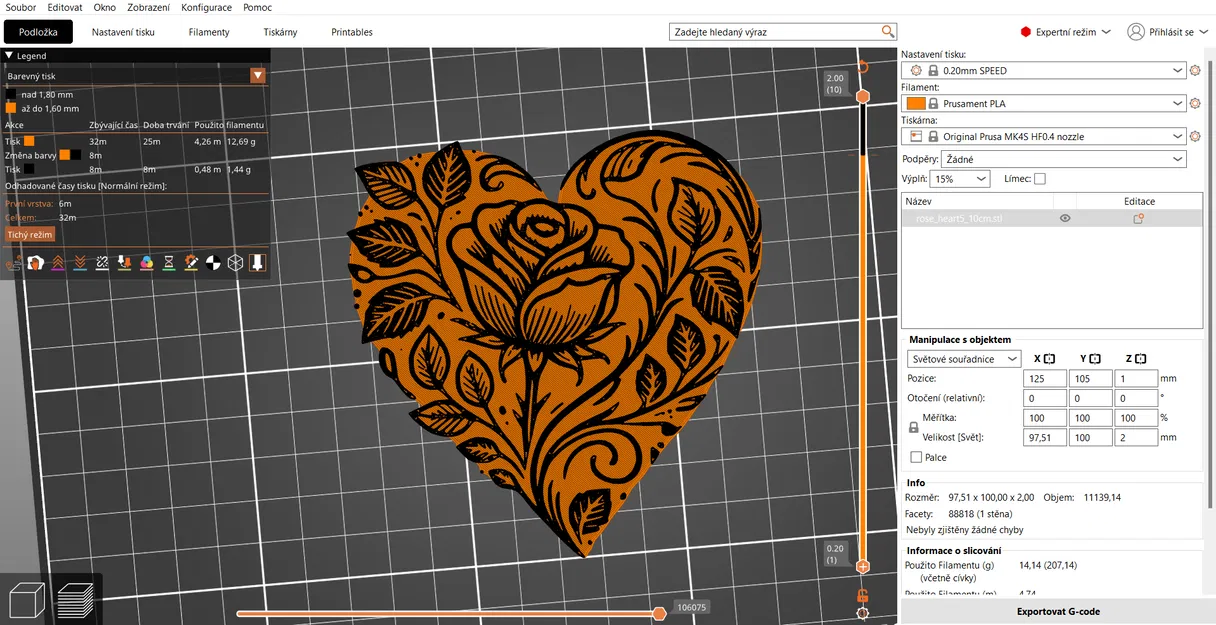 Khuôn In 3D Trái Tim Hoa Hồng Rose Hearts - Image 20