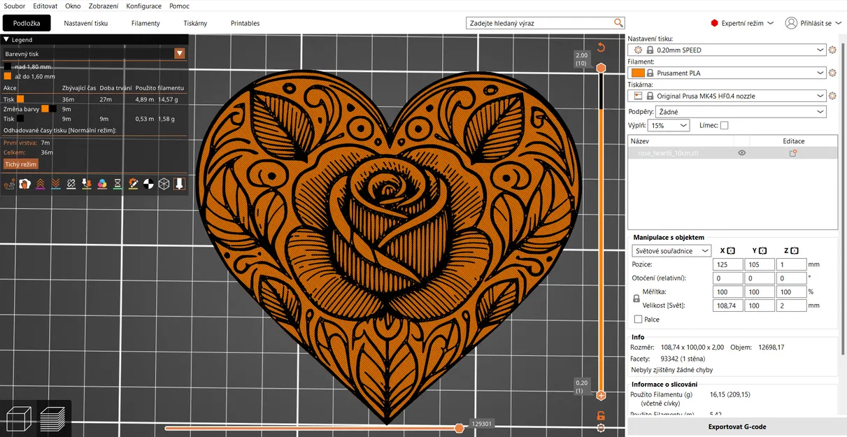 Khuôn In 3D Trái Tim Hoa Hồng Rose Hearts - Image 21