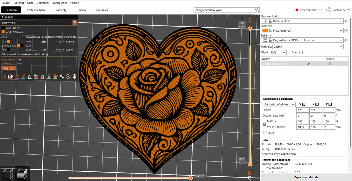 Khuôn In 3D Trái Tim Hoa Hồng Rose Hearts - Image 22