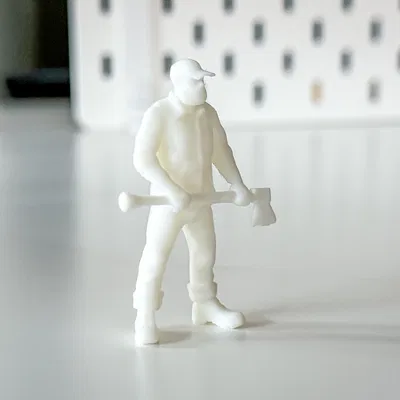 Tượng Người Tiều Phu Thu Nhỏ Cho Mô Hình Diorama Của Bạn