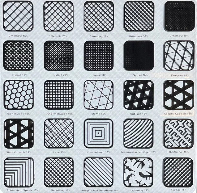 Tấm Mẫu - Họa tiết Ruột Infill Prusa - Image 3