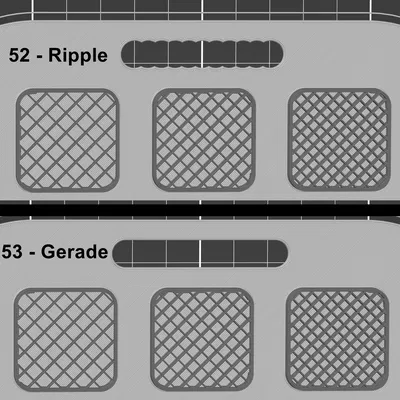 Tấm Mẫu - Họa tiết Ruột Infill Prusa