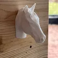 Móc Treo Đồ Hình Đầu Ngựa Low Poly - Thumbnail 2