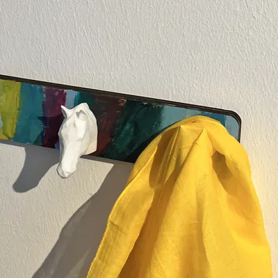 Móc Treo Đồ Hình Đầu Ngựa Low Poly