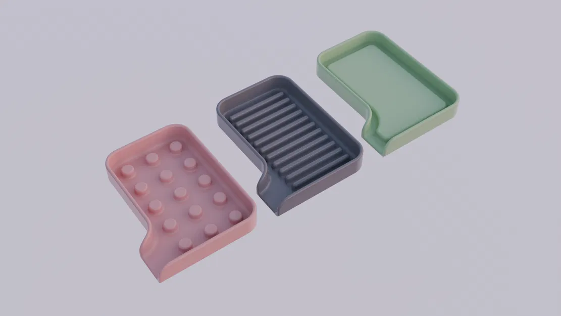 Khay Đựng Xà Bông Tự Thoát Nước (3 Kiểu Dáng) - Image 1