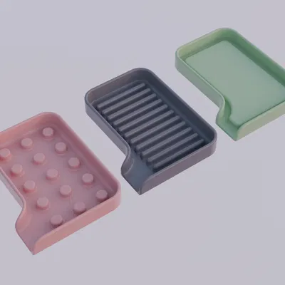 Khay Đựng Xà Bông Tự Thoát Nước (3 Kiểu Dáng)