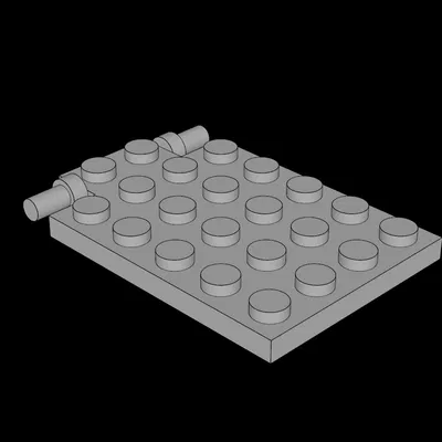 Tấm Lego Tương Thích (92099.dat) 4 x 6 Cửa sập có Thanh