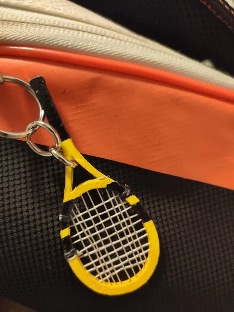 Móc khóa mini vợt tennis - Image 1