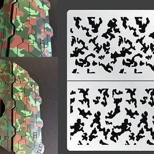 Khuôn Cỏ Truyền Thống (xài với sơn xịt)