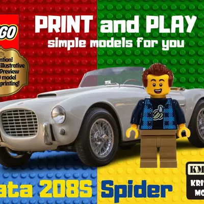 Mô hình LEGO 1953 Siata 208S Spider