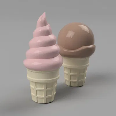 Hộp Đựng Hình Nón Kem Độc Đáo