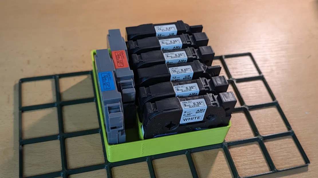 Hộp Gridfinity cho băng Brother TZe - Image 3