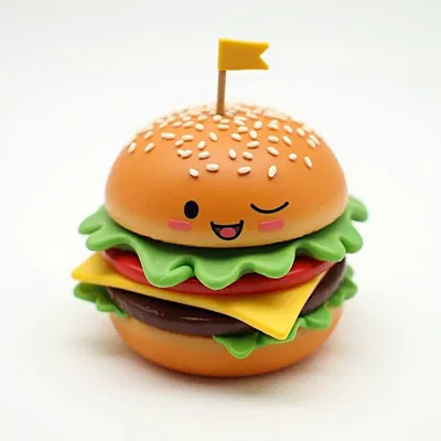 Burger Mặt Cười (Smiley Hamburger) - In 3D Độc Đáo