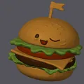 Burger Mặt Cười (Smiley Hamburger) - In 3D Độc Đáo - Thumbnail 3