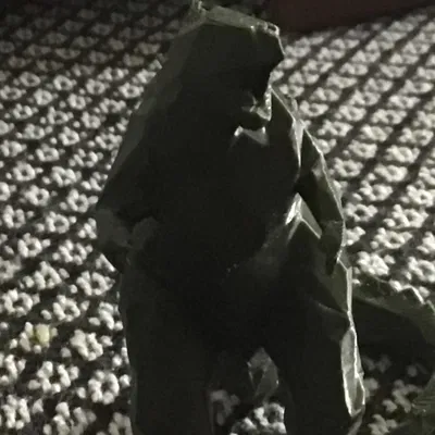 Godzilla Phong Cách Low Poly