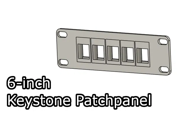 Khay Patchpanel Keystone 6 inch 5 Cổng - Image 1