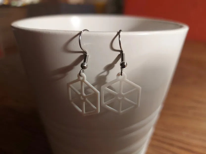 Bông tai lục giác (Hexagonal earrings) - Image 6