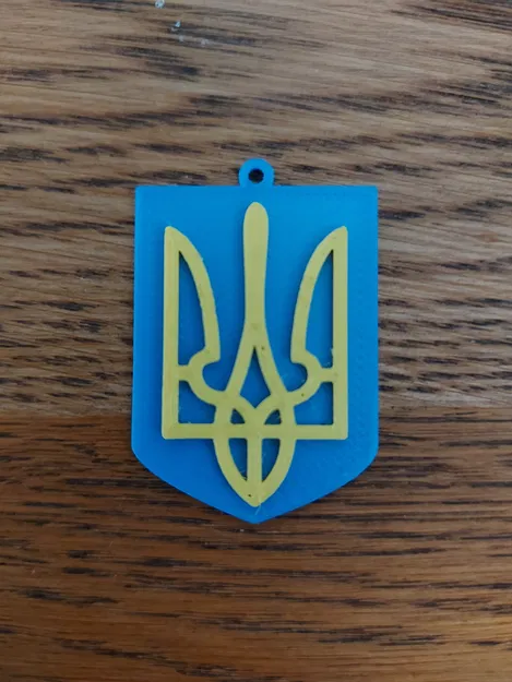 Đinh ba Ukraine - bông tai / móc khóa / mặt dây / huy hiệu - Image 2