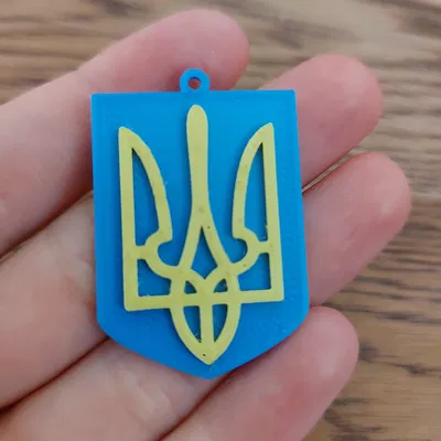 Đinh ba Ukraine - bông tai / móc khóa / mặt dây / huy hiệu