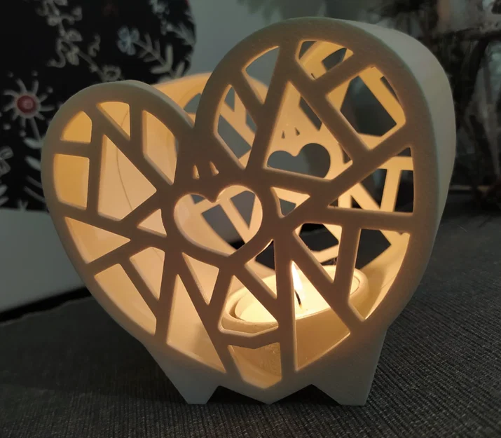 Chân nến tealight hình tim Valentine V2 - Image 1