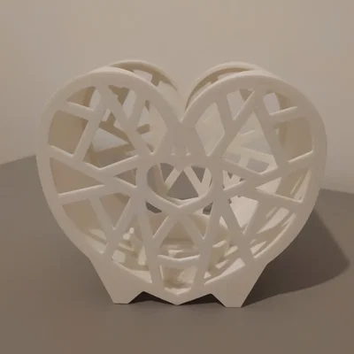 Chân nến tealight hình tim Valentine V2