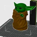 Grogu (Baby Yoda) Bambu Colour - Tô màu in bằng Bambu Slicer - Thumbnail 1