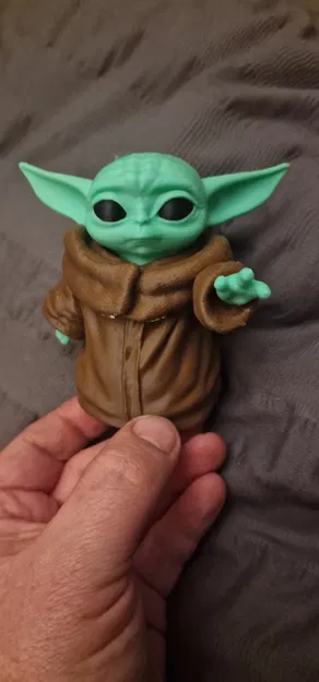 Grogu (Baby Yoda) Bambu Colour - Tô màu in bằng Bambu Slicer - Image 3