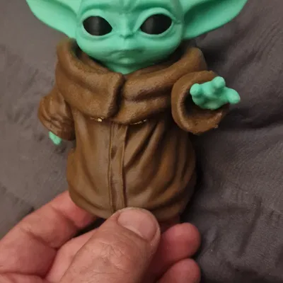 Grogu (Baby Yoda) Bambu Colour - Tô màu in bằng Bambu Slicer