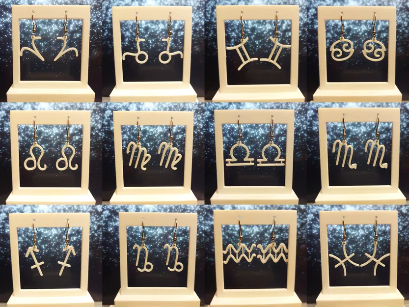 Bộ bông tai cung hoàng đạo (Zodiac signs: Earrings set) - Image 1