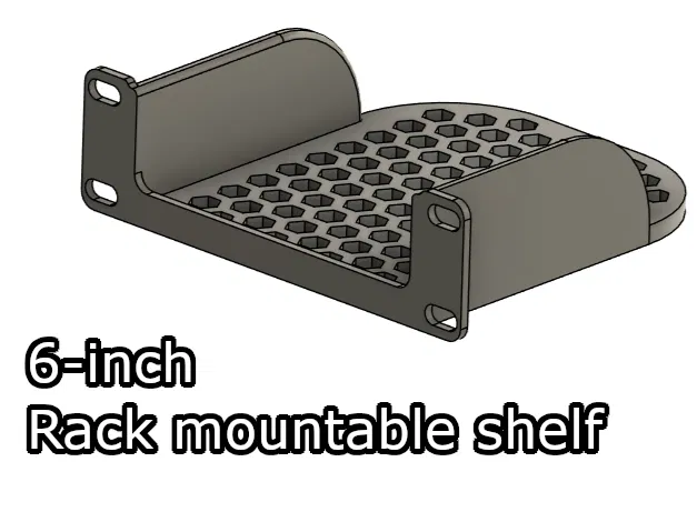 Kệ 6-inch in 3D được (6-inch 3D printable shelf) - Image 1