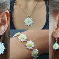 Trang sức hoa: Daisy – Bộ bông tai, vòng tay và dây chuyền - Thumbnail 1