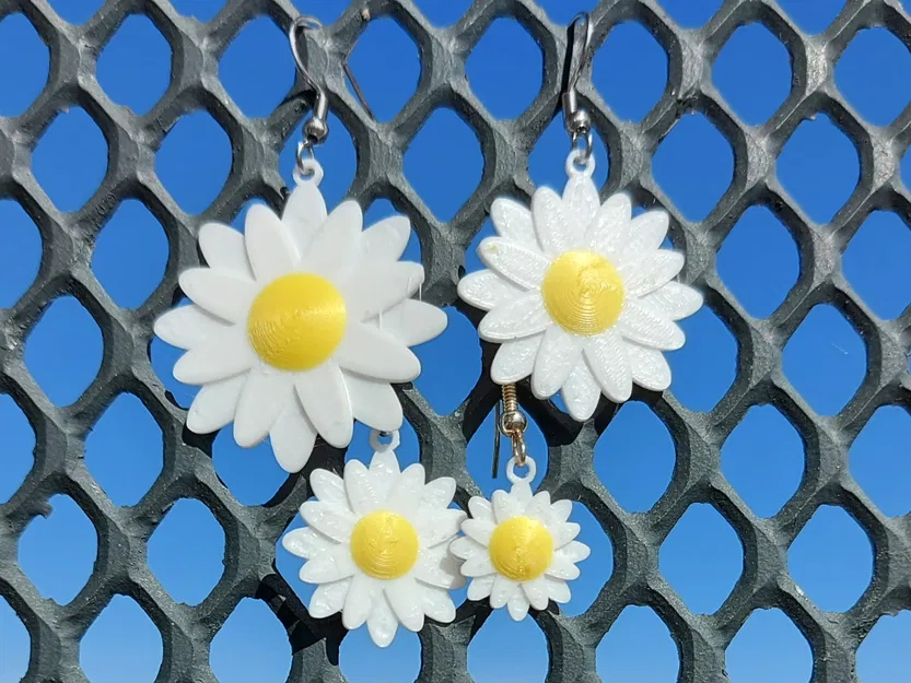 Trang sức hoa: Daisy – Bộ bông tai, vòng tay và dây chuyền - Image 2