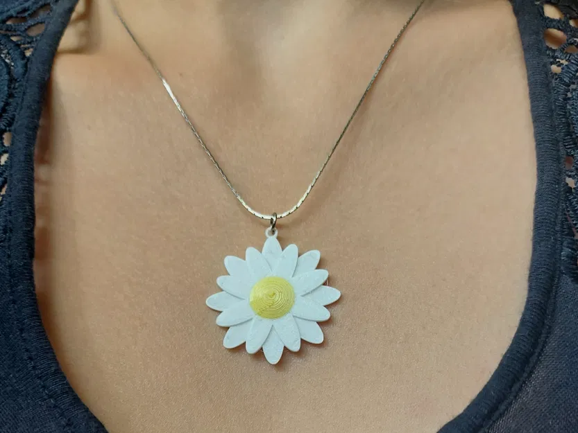 Trang sức hoa: Daisy – Bộ bông tai, vòng tay và dây chuyền - Image 4