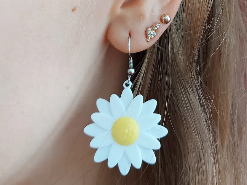 Trang sức hoa: Daisy – Bộ bông tai, vòng tay và dây chuyền - Image 6