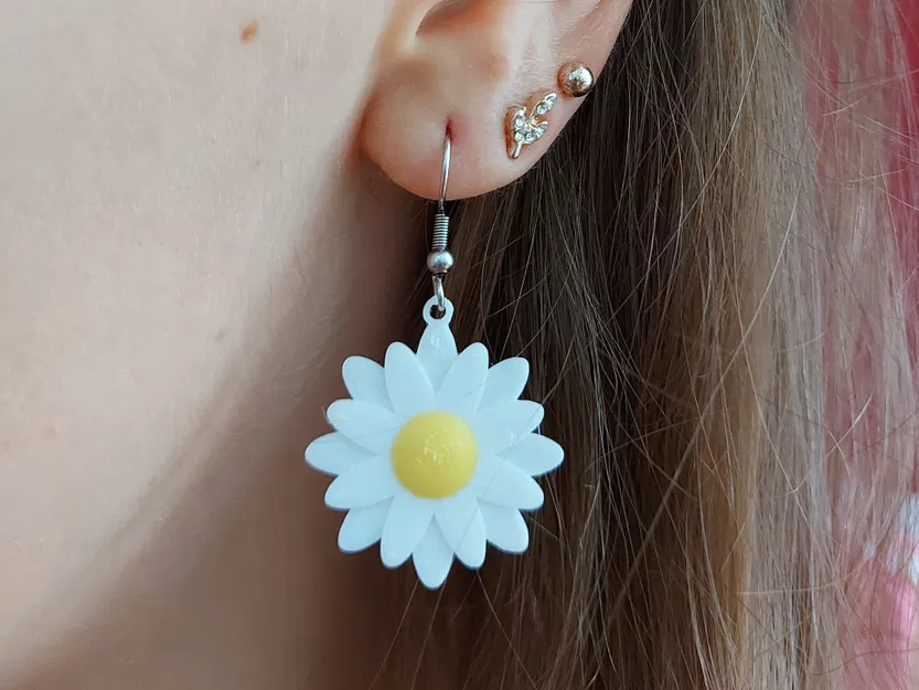 Trang sức hoa: Daisy – Bộ bông tai, vòng tay và dây chuyền - Image 7