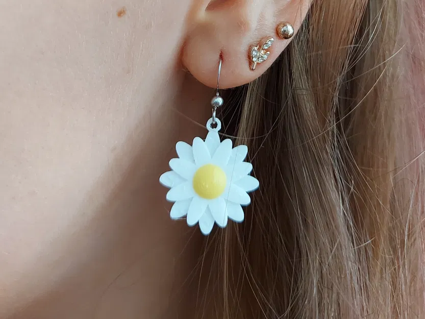 Trang sức hoa: Daisy – Bộ bông tai, vòng tay và dây chuyền - Image 8