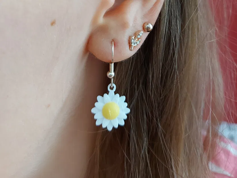 Trang sức hoa: Daisy – Bộ bông tai, vòng tay và dây chuyền - Image 9