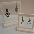 Trang sức âm nhạc: Bộ bông tai ký hiệu nốt nhạc - Thumbnail 1