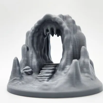 Mô hình mini Cửa hang ra/vào có bậc thang