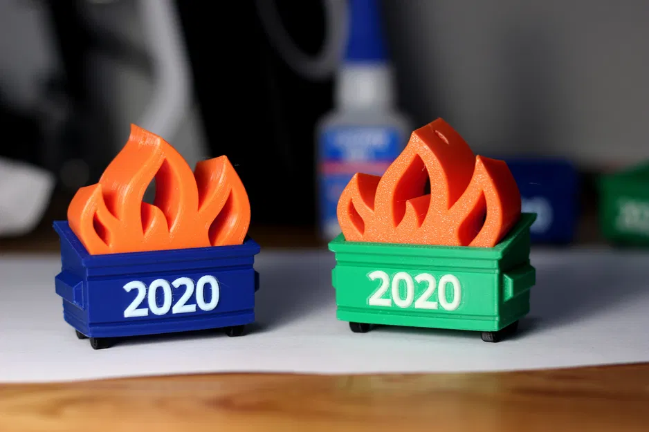 Móc Treo “Multi-color 2020 Dumpster Fire Ornament” (In Nhiều Màu) - Image 1
