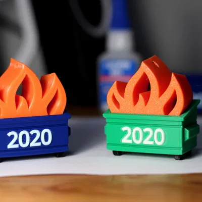Móc Treo “Multi-color 2020 Dumpster Fire Ornament” (In Nhiều Màu)