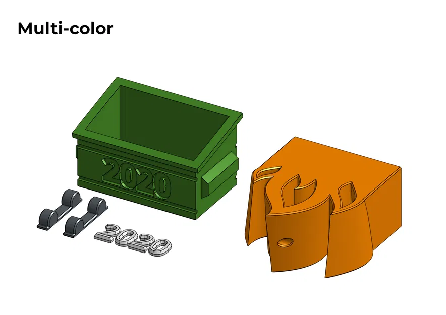 Móc Treo “Multi-color 2020 Dumpster Fire Ornament” (In Nhiều Màu) - Image 5