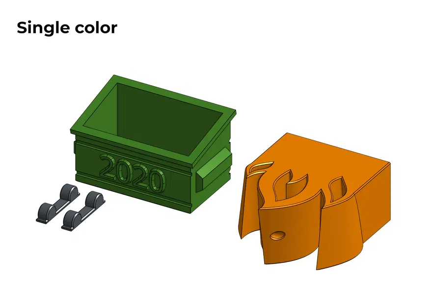 Móc Treo “Multi-color 2020 Dumpster Fire Ornament” (In Nhiều Màu) - Image 6