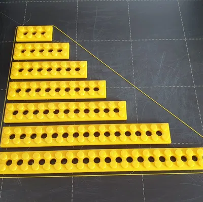 Long Technic Plates - Trình tạo STL - tương thích LEGO