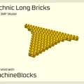 Gạch Technic Dài - Trình tạo STL - Tương thích LEGO - Thumbnail 1