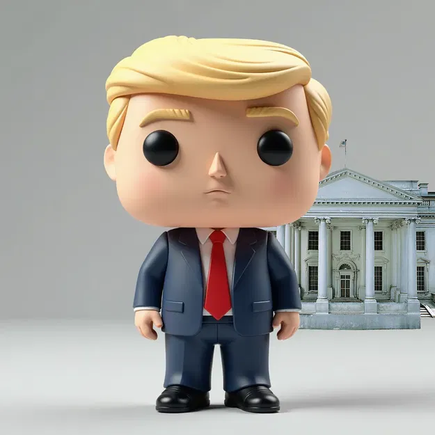 Nhân vật 3D President Donald Trump trở lại Nhà Trắng để in 3D - Image 1