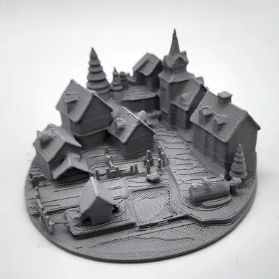 Làng Mô Hình (Miniature) - Không Cần Supports