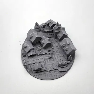 Làng Mô Hình (Miniature) - Không Cần Supports